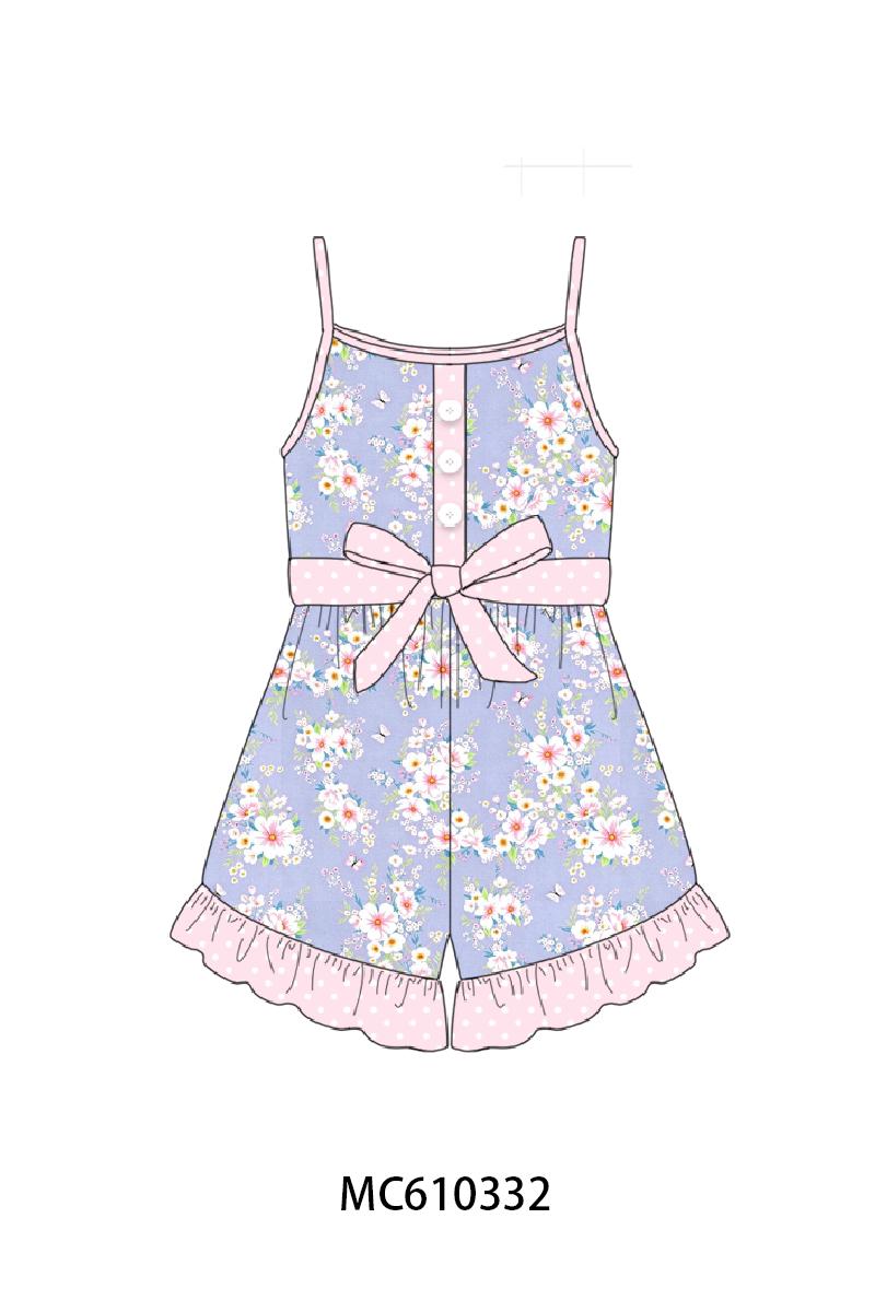 PO108 Lavender butterfly floral ruffle collection - closing 10/26 - ETA march