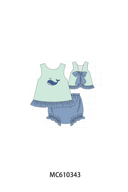 PO108 Min&blue whale embroidery collection - closing 10/26 - ETA march