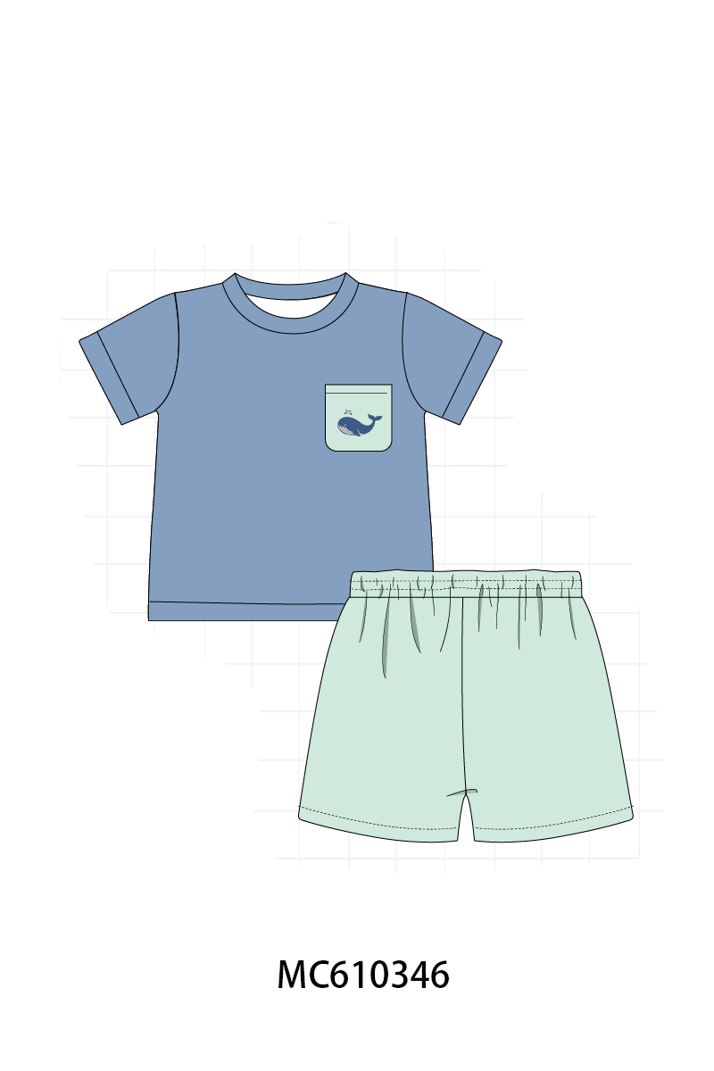 PO108 Min&blue whale embroidery collection - closing 10/26 - ETA march