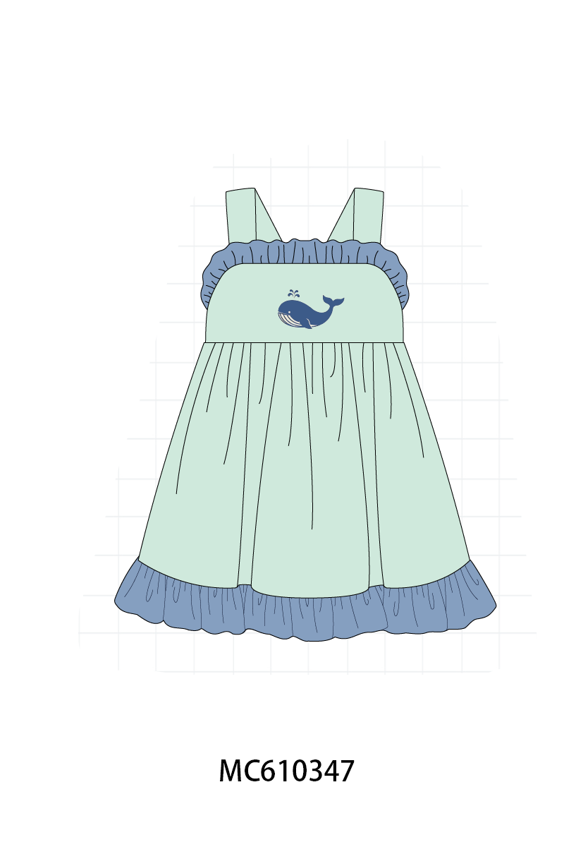PO108 Min&blue whale embroidery collection - closing 10/26 - ETA march