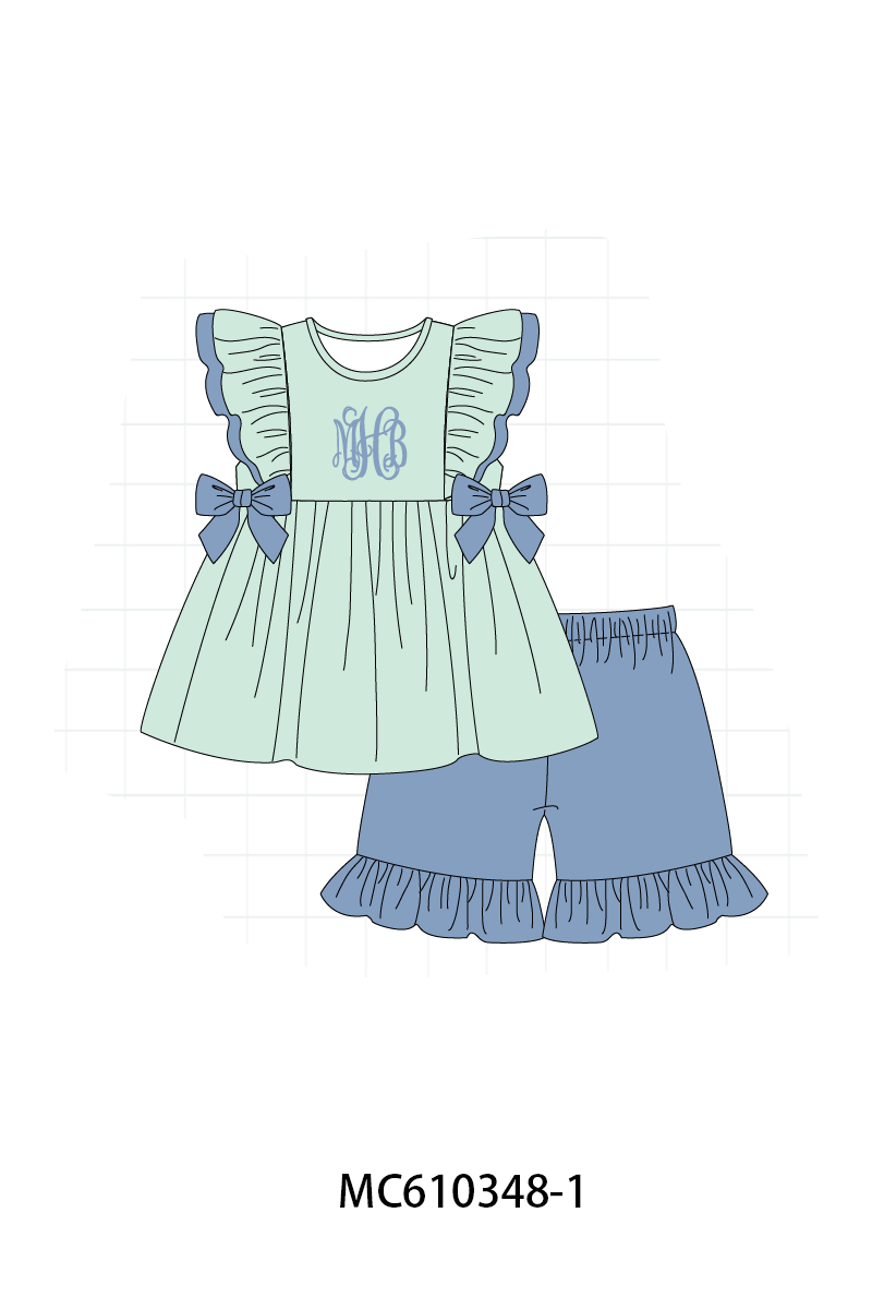 PO108 Min&blue monogram embroidery collection - closing 10/26 - ETA march