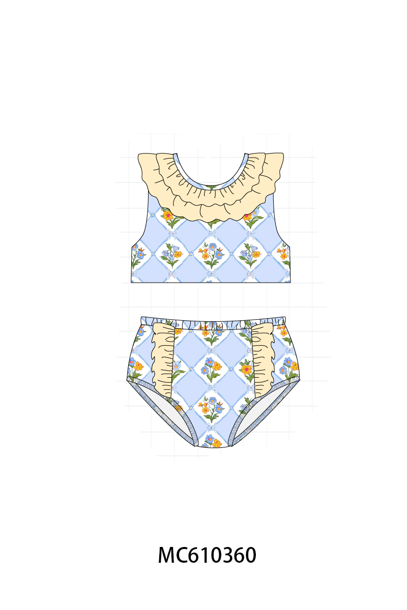 PO108 Blue floral embroidery collection - closing 10/26 - ETA march