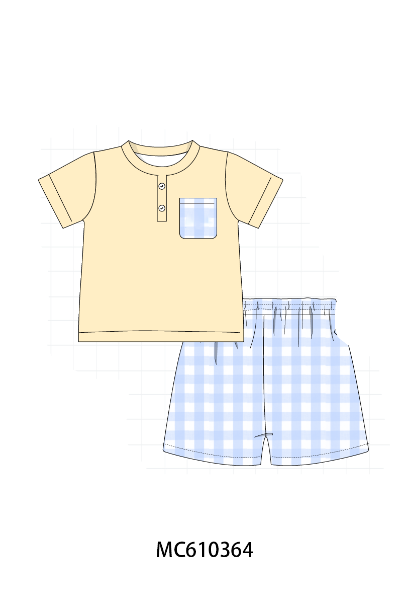 PO108 Blue gingham boy collection - closing 10/26 - ETA march