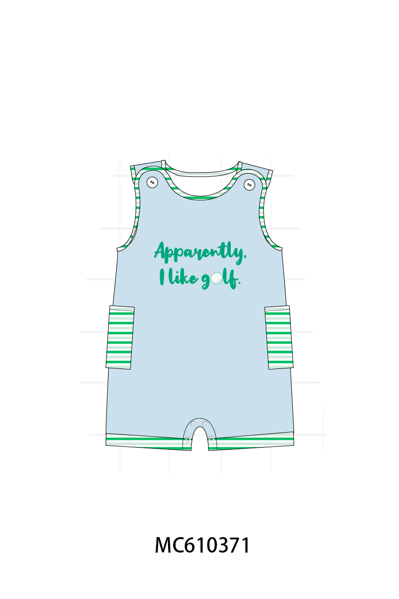PO108 Green golf embroidery plaid collection - closing 10/26 - ETA march