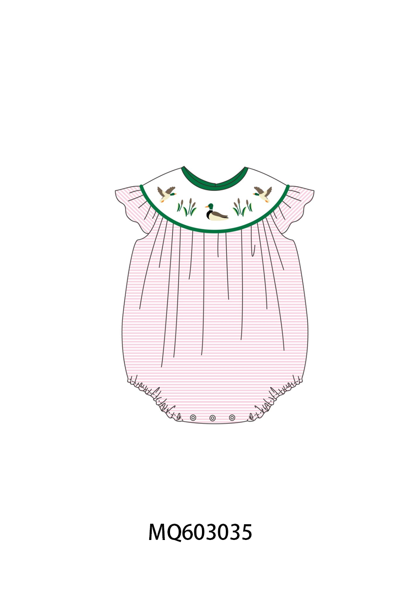 PO84 Green&pink duck embroidery stripe collection - ETA late august - closing 3/23