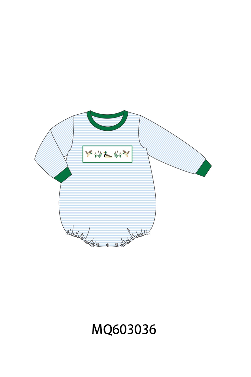 PO84 Green&pink duck embroidery stripe collection - ETA late august - closing 3/23