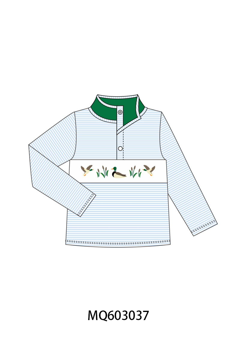 PO84 Green&pink duck embroidery stripe collection - ETA late august - closing 3/23