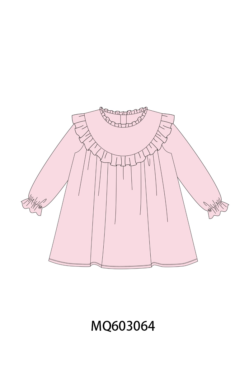 PO84 Multicolored velvet ruffle dress collection 1 - ETA late august - closing 3/23