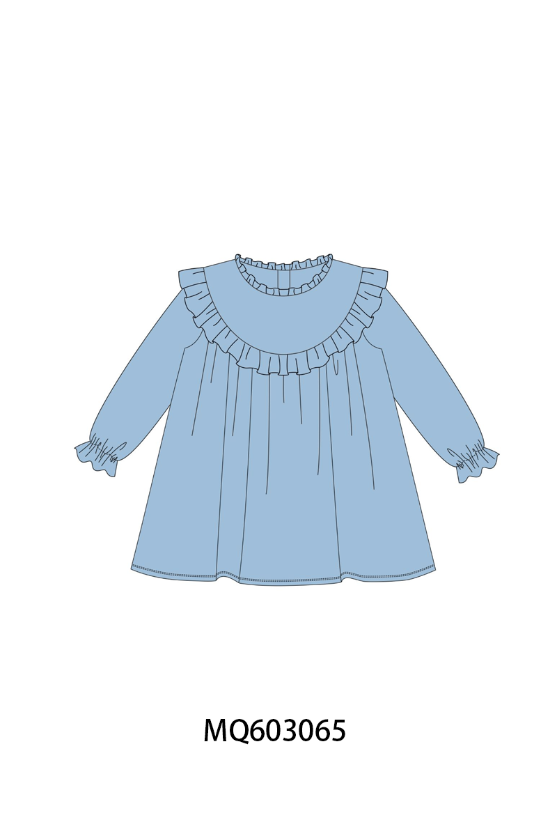 PO84 Multicolored velvet ruffle dress collection 1 - ETA late august - closing 3/23
