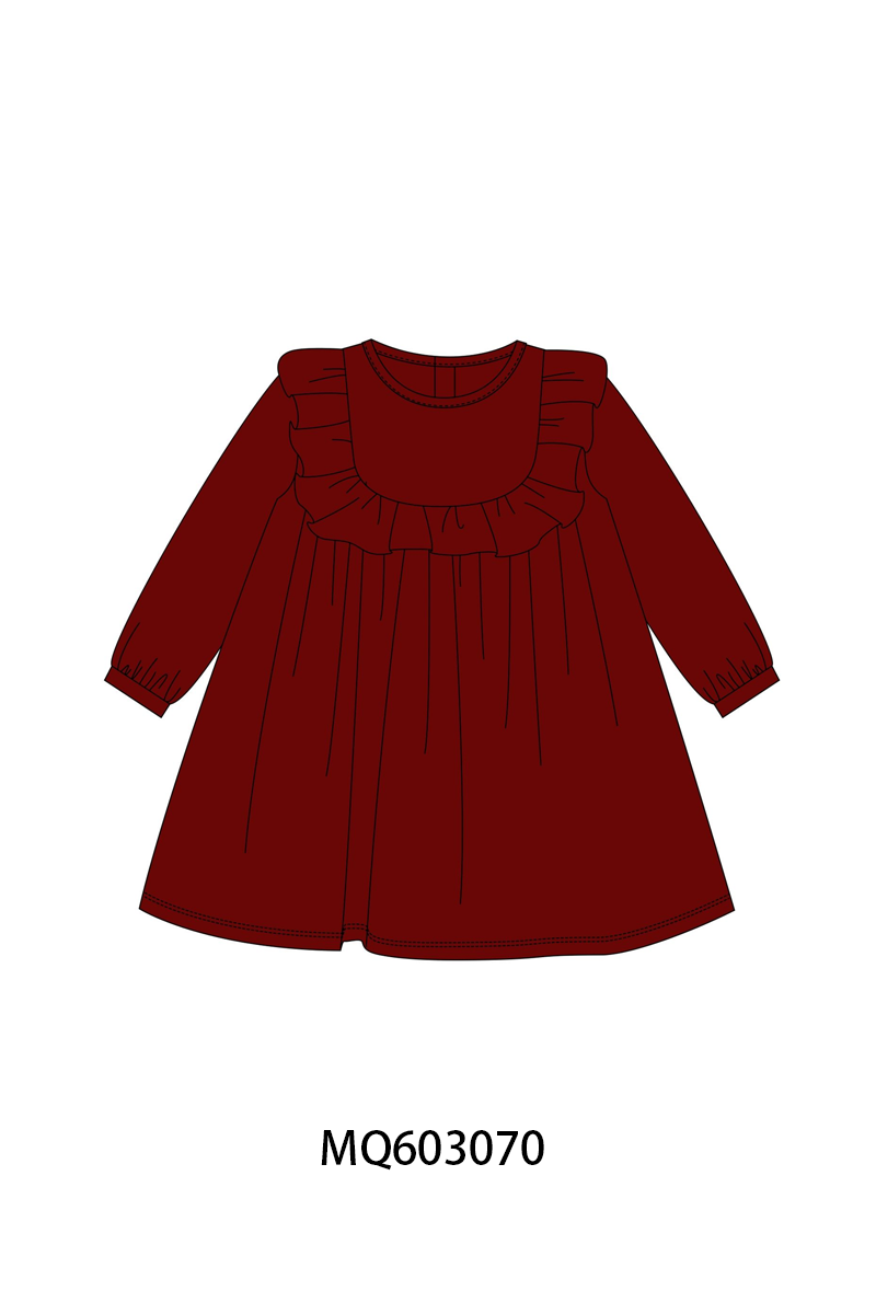 PO84 Multicolored velvet ruffle dress collection 2 - ETA late august - closing 3/23