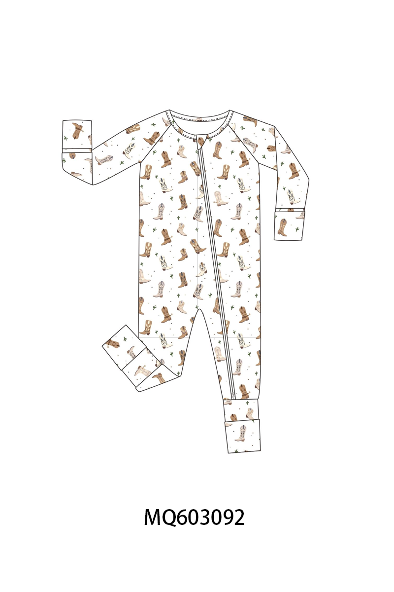 PO84 Western boots print bamboo collection - ETA late august - closing 3/23