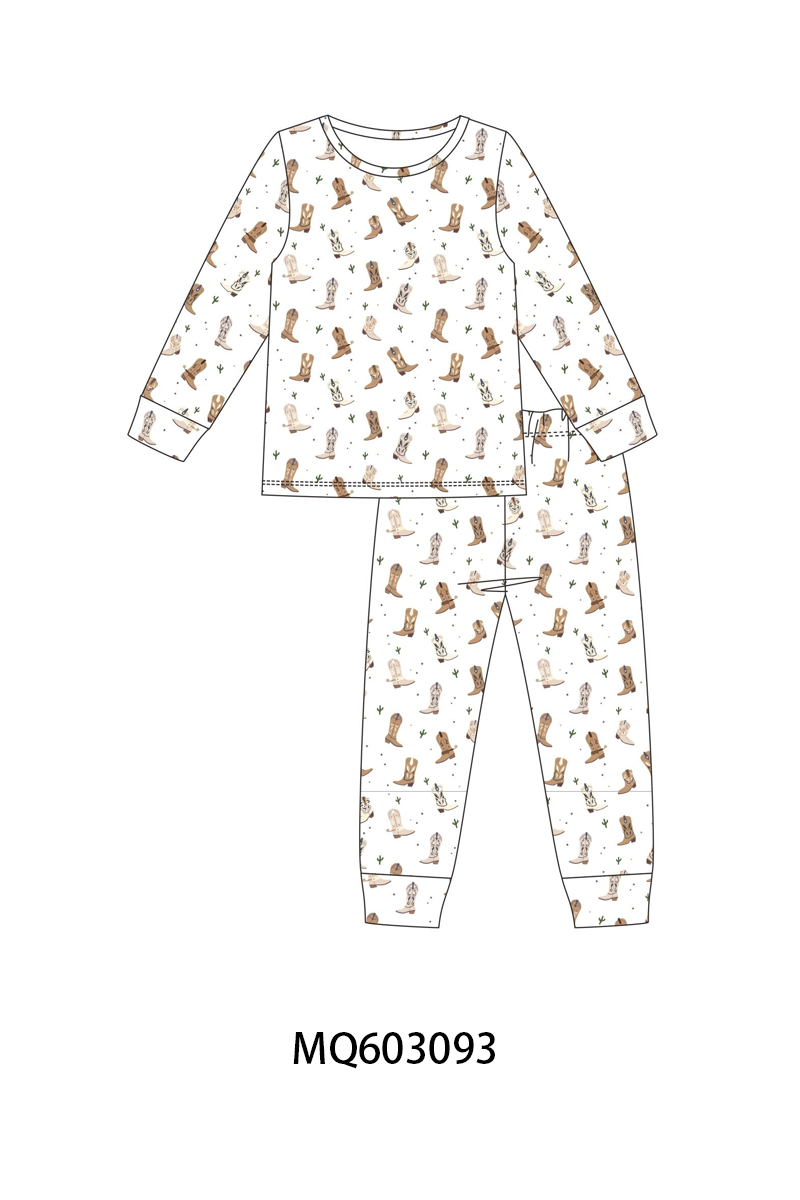 PO84 Western boots print bamboo collection - ETA late august - closing 3/23