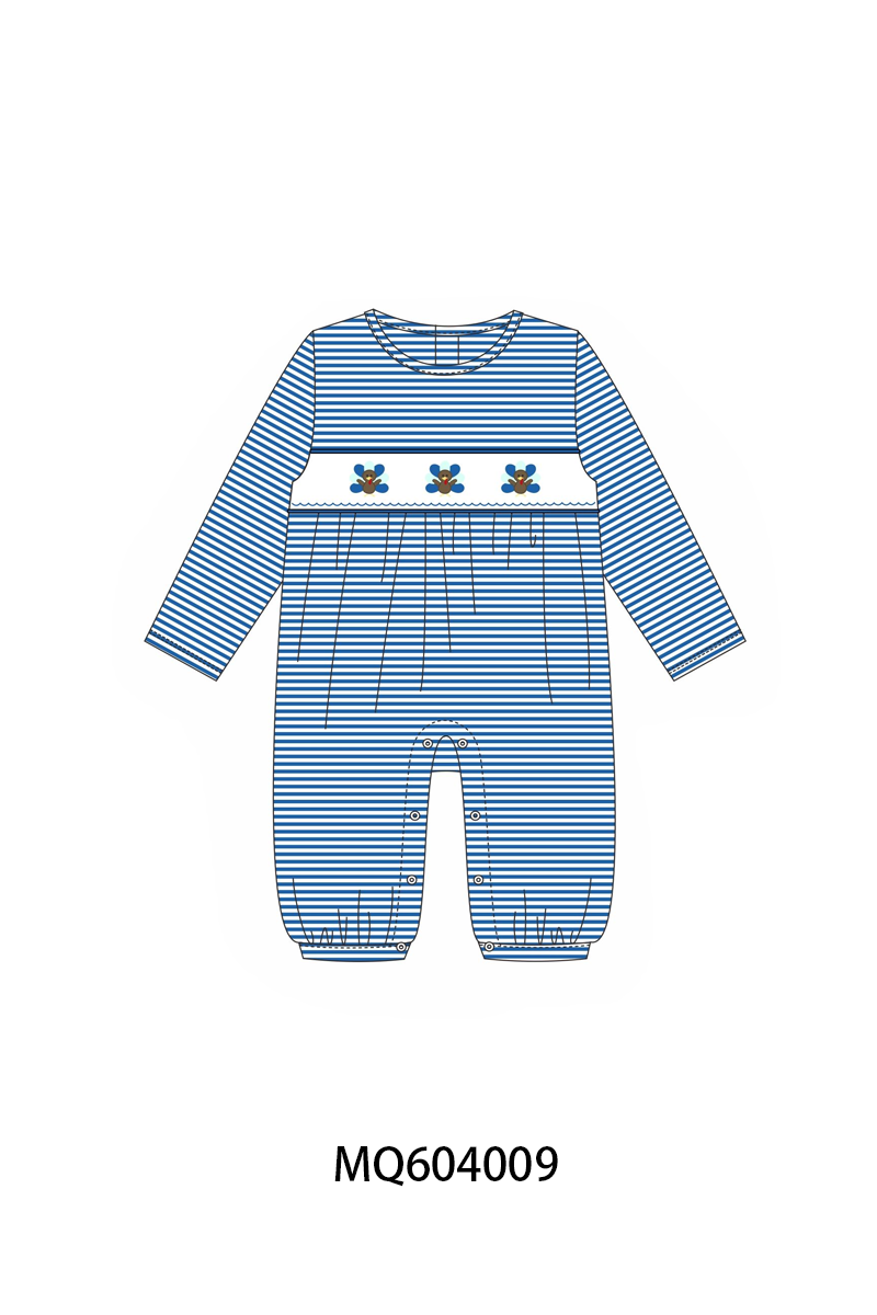 PO87 Pink&blue thanksgiving turkey embroidery stripe collection - closing 4/20 - ETA early October