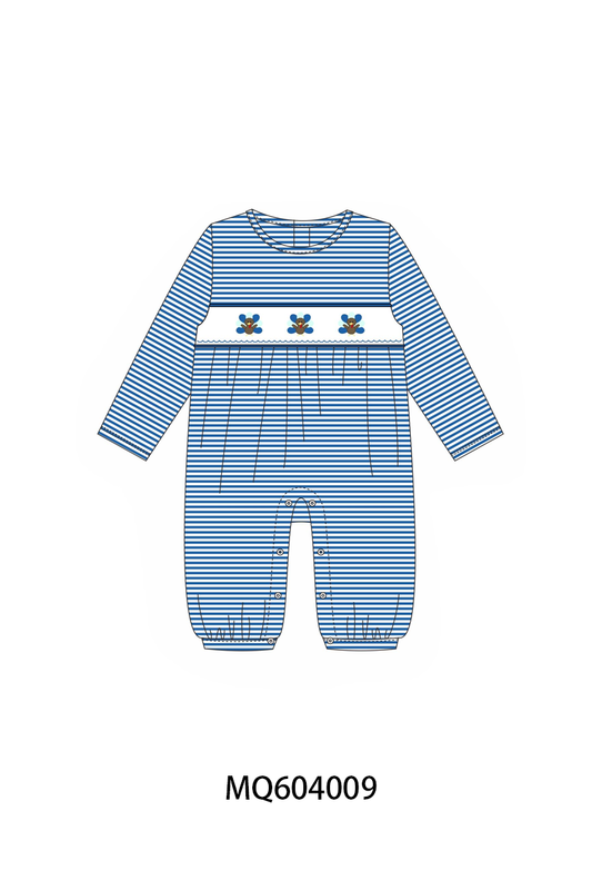 PO87 Pink&blue thanksgiving turkey embroidery stripe collection - closing 4/20 - ETA early October