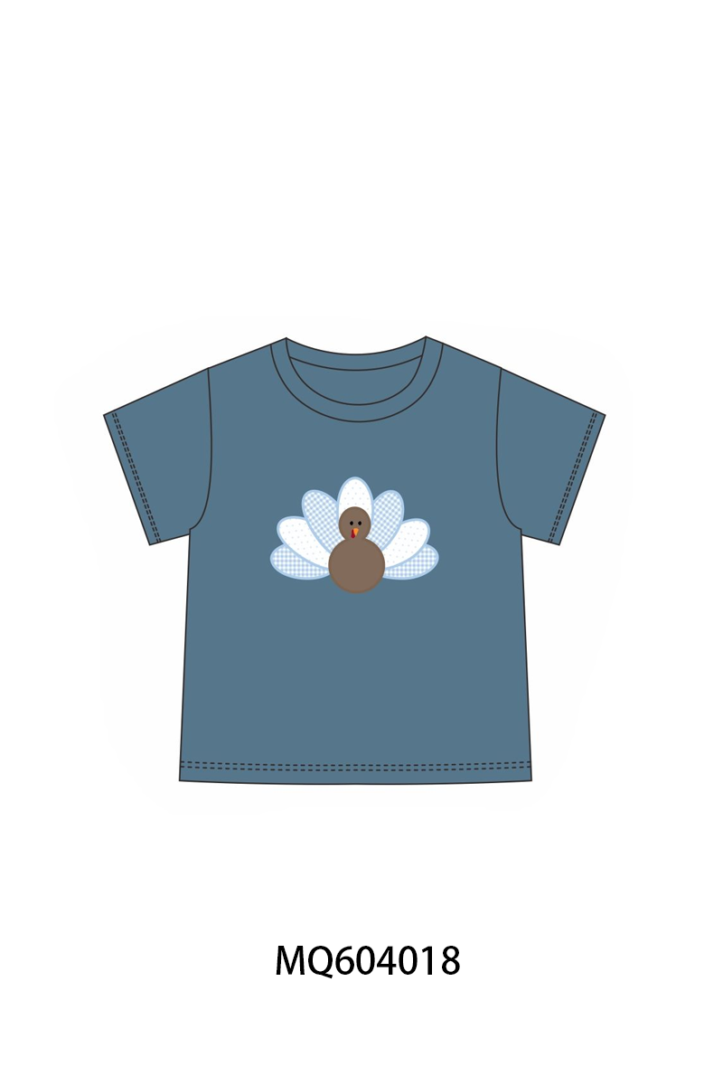 PO87 Navy thanksgiving turkey applique collection - closing 4/20 - ETA early October