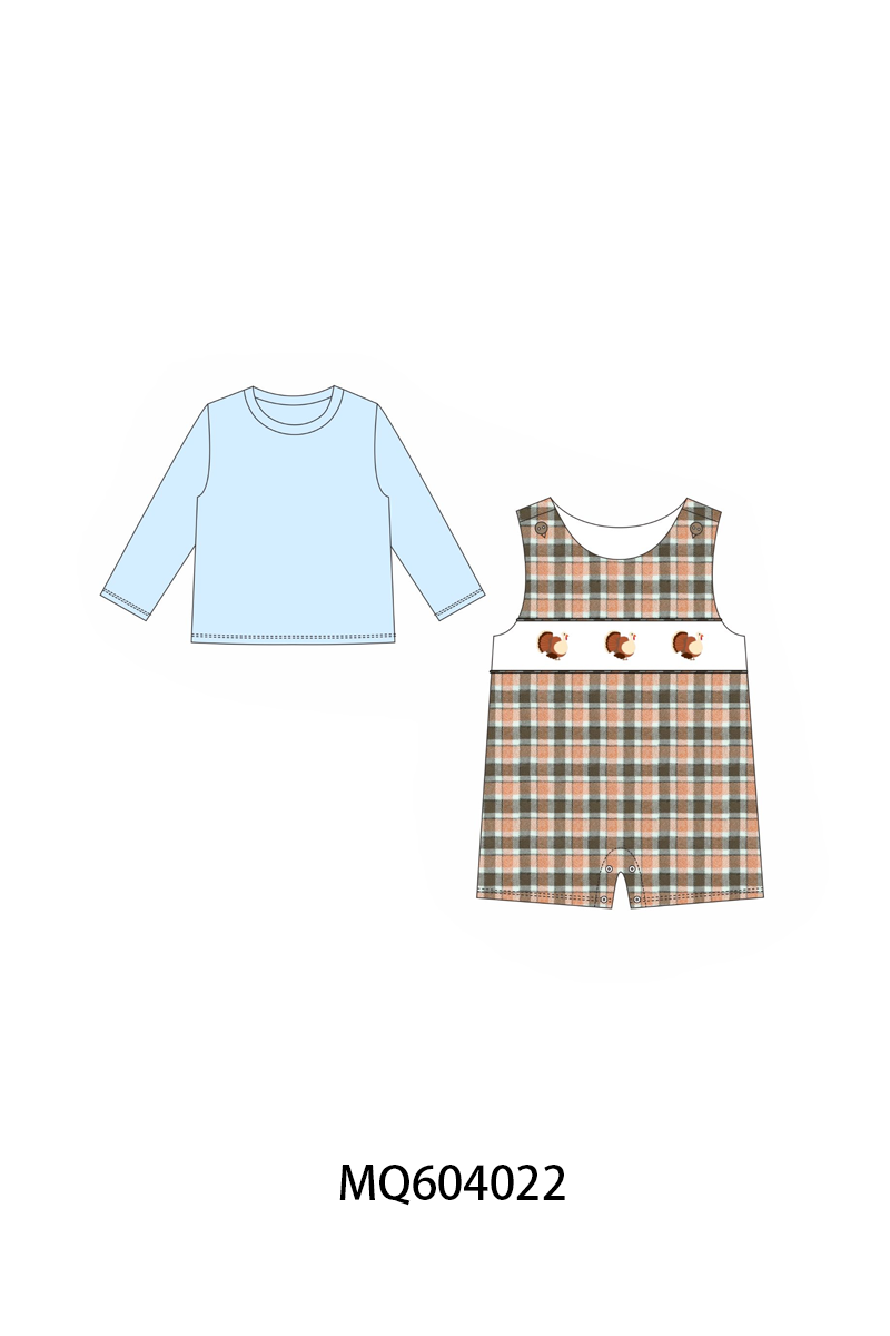PO87 Blue thanksgiving turkey embroidery collection - closing 4/20 - ETA early October