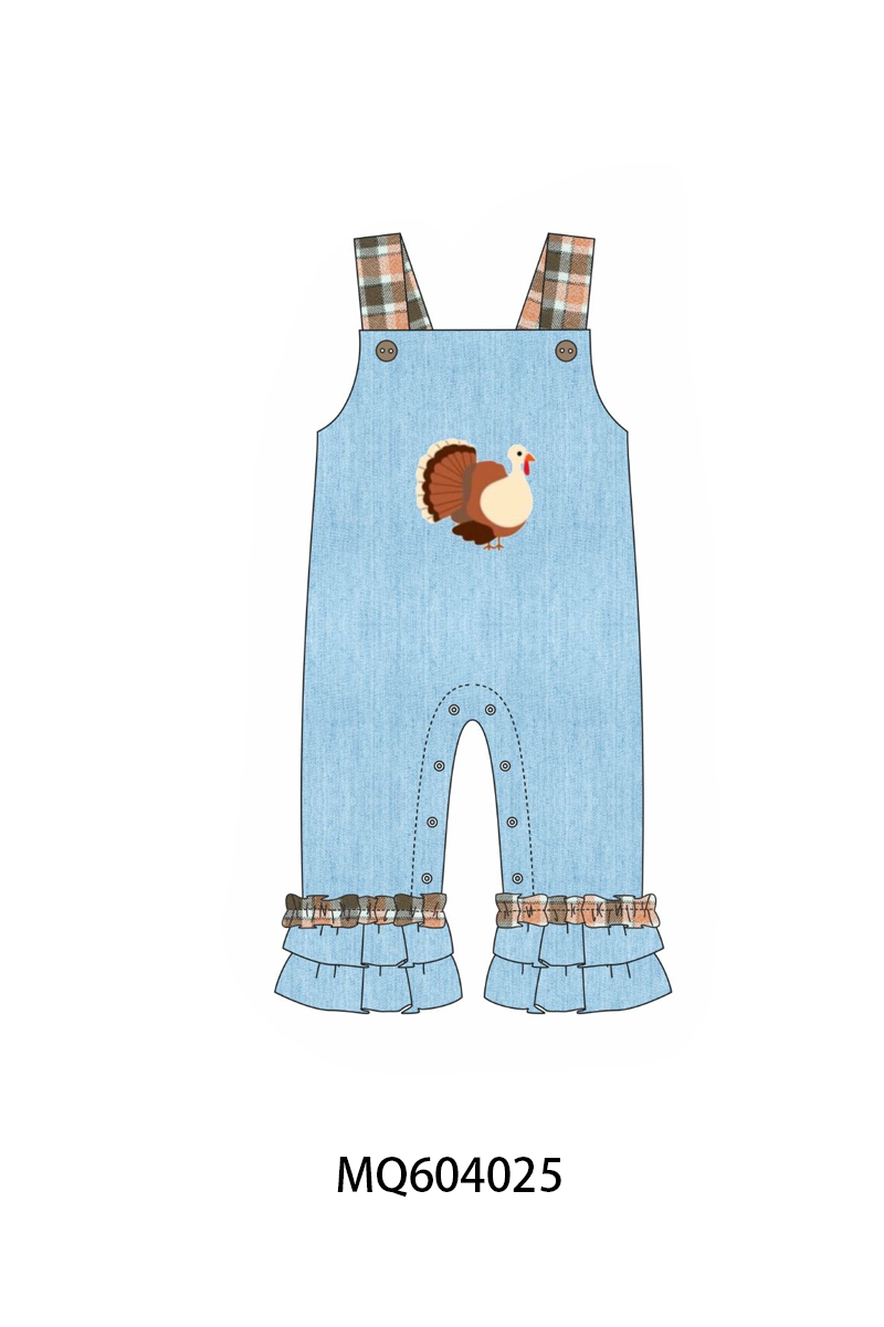 PO87 Blue thanksgiving turkey embroidery collection - closing 4/20 - ETA early October