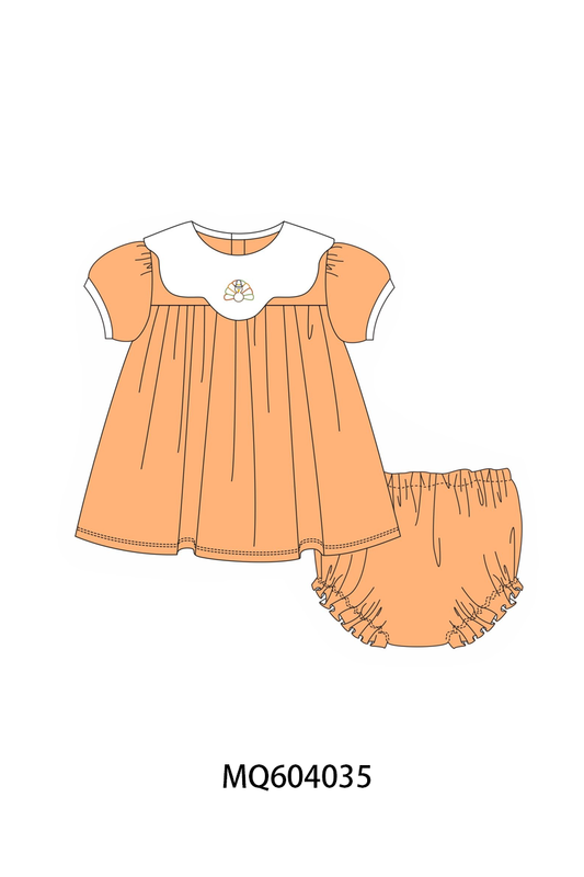 PO87 Orange thanksgiving turkey embroidery collection - closing 4/20 - ETA early October