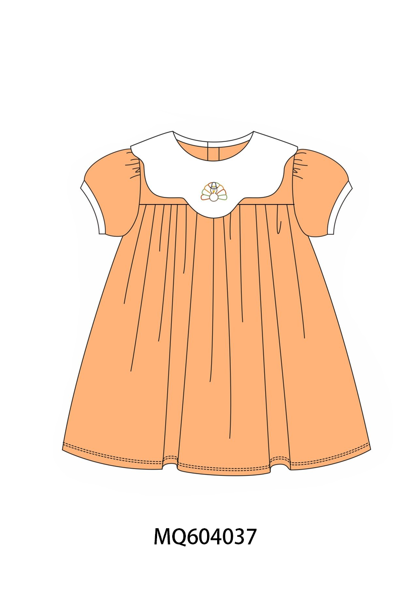 PO87 Orange thanksgiving turkey embroidery collection - closing 4/20 - ETA early October