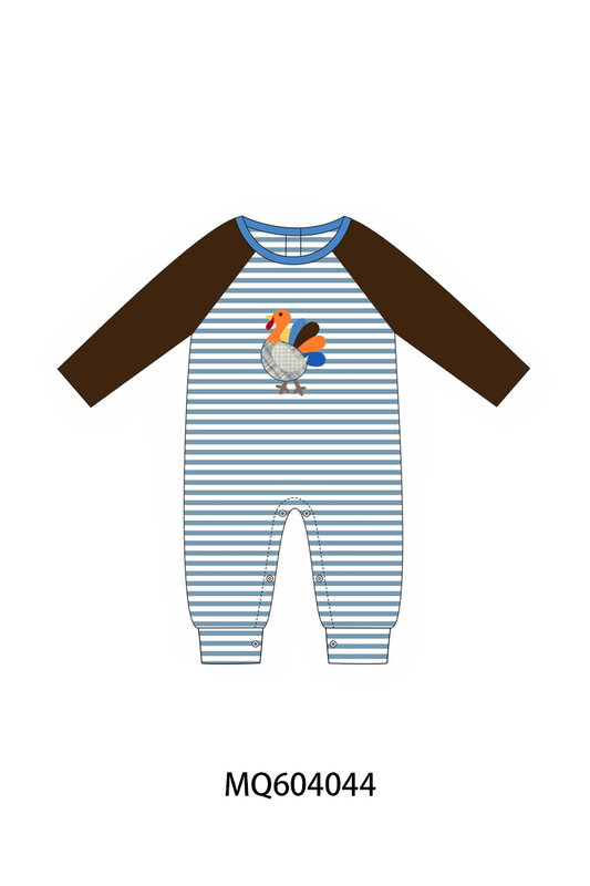PO87 Thanksgiving turkey applique stripe collection - closing 4/20 - ETA early October
