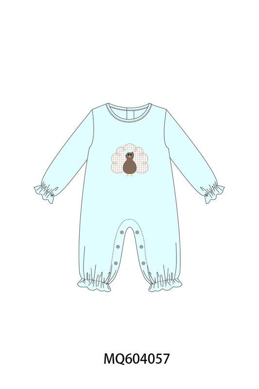 PO87 Blue thanksgiving turkey applique collection - closing 4/20 - ETA early October