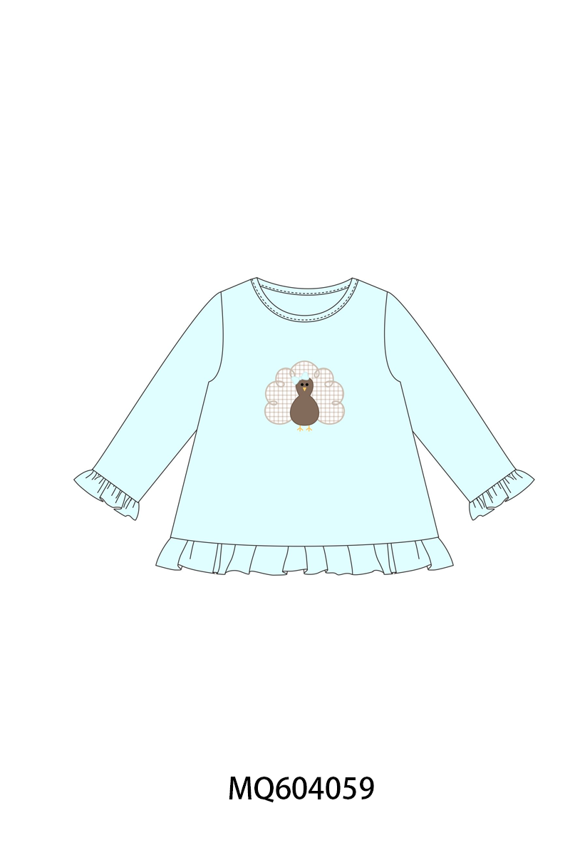PO87 Blue thanksgiving turkey applique collection - closing 4/20 - ETA early October