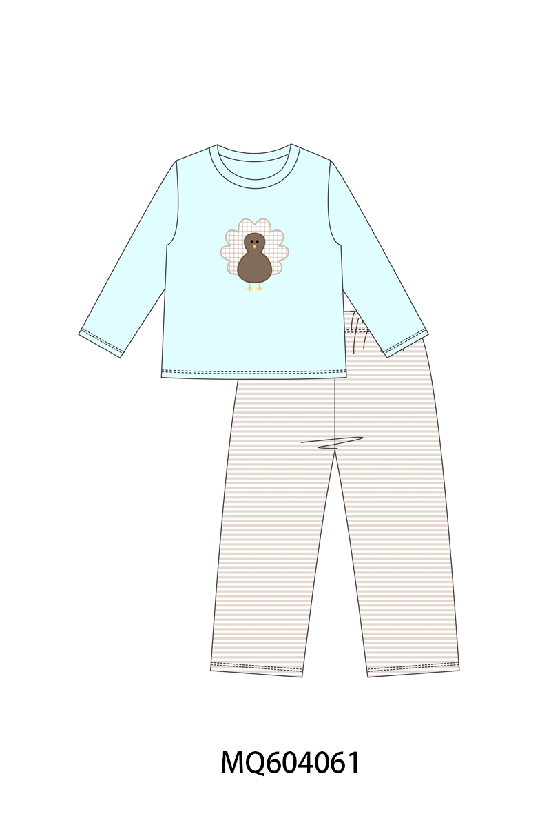 PO87 Blue thanksgiving turkey applique collection - closing 4/20 - ETA early October