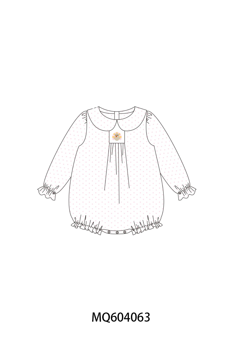 PO87 Pink dot thanksgiving turkey embroidery collection - closing 4/20 - ETA early October