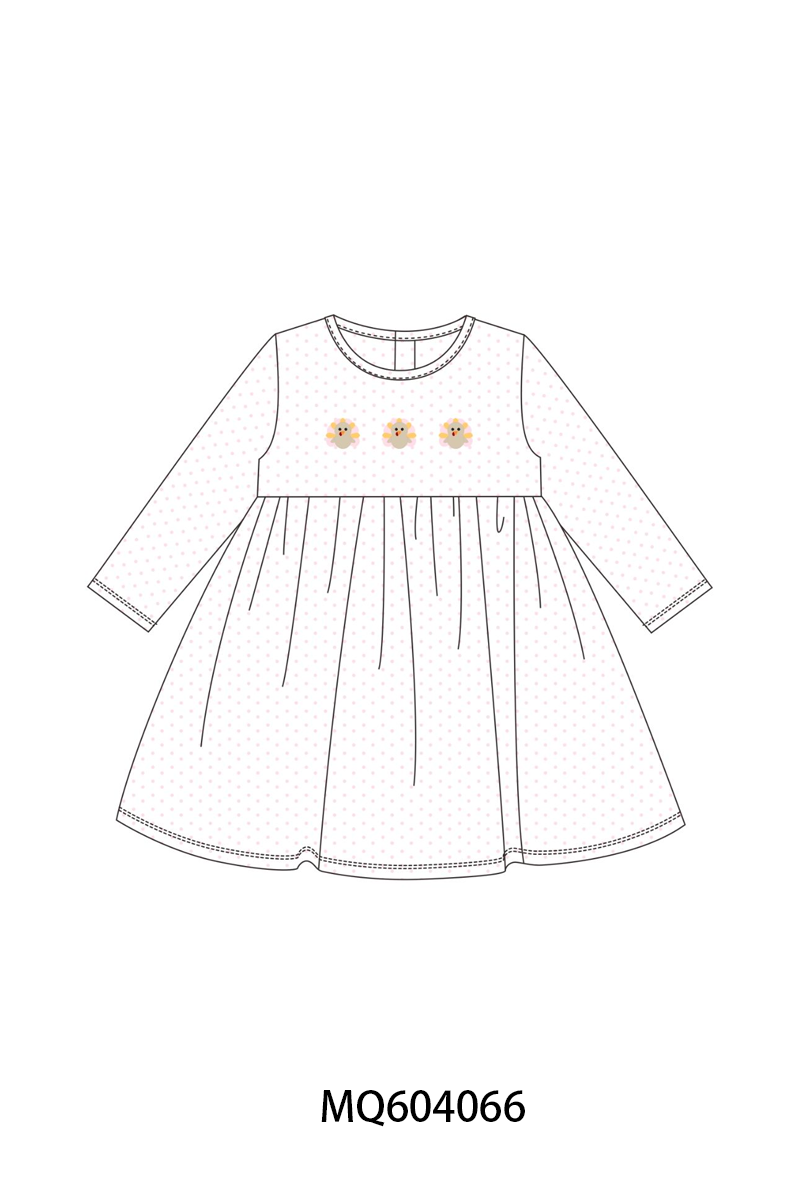 PO87 Pink dot thanksgiving turkey embroidery collection - closing 4/20 - ETA early October