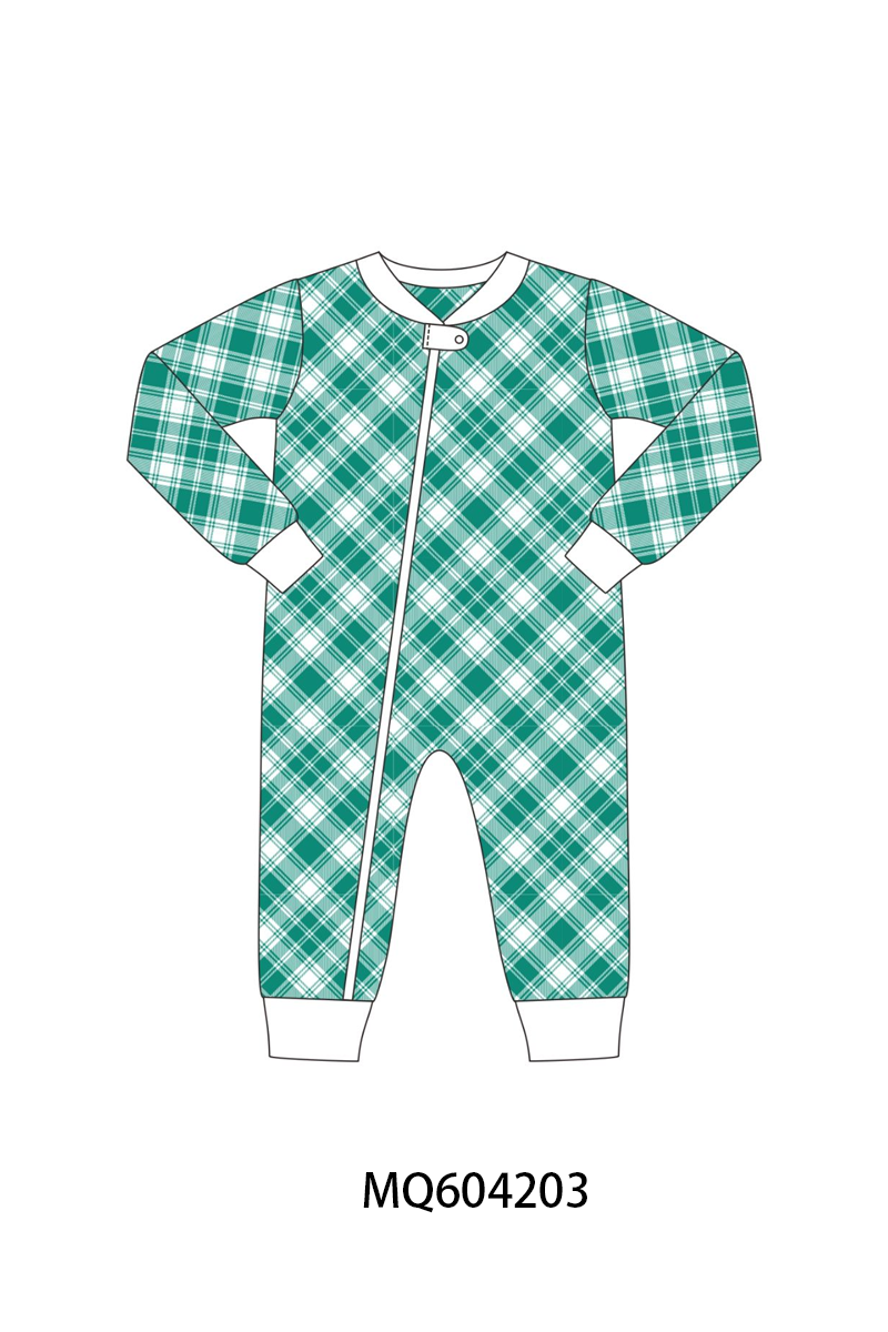 PO89 Pink&green christmas santa claus plaid bamboo collection - closing 5/4 - ETA late october