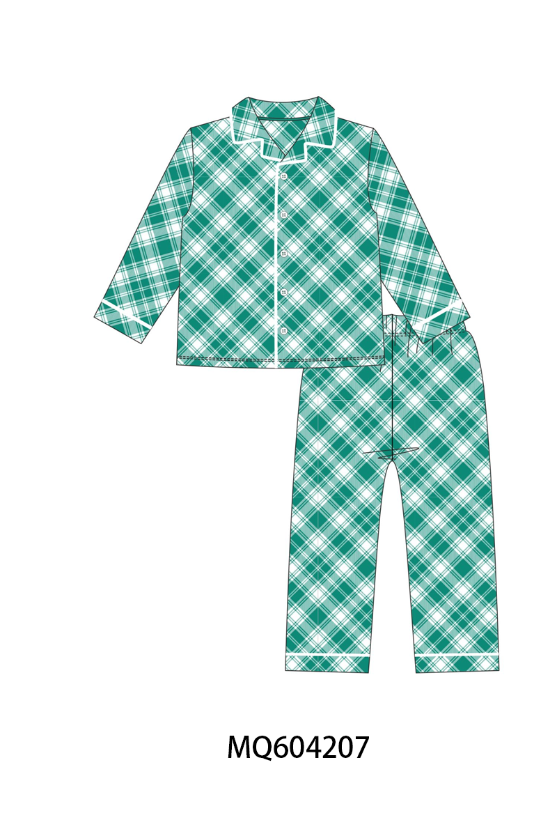 PO89 Pink&green christmas santa claus plaid bamboo collection - closing 5/4 - ETA late october