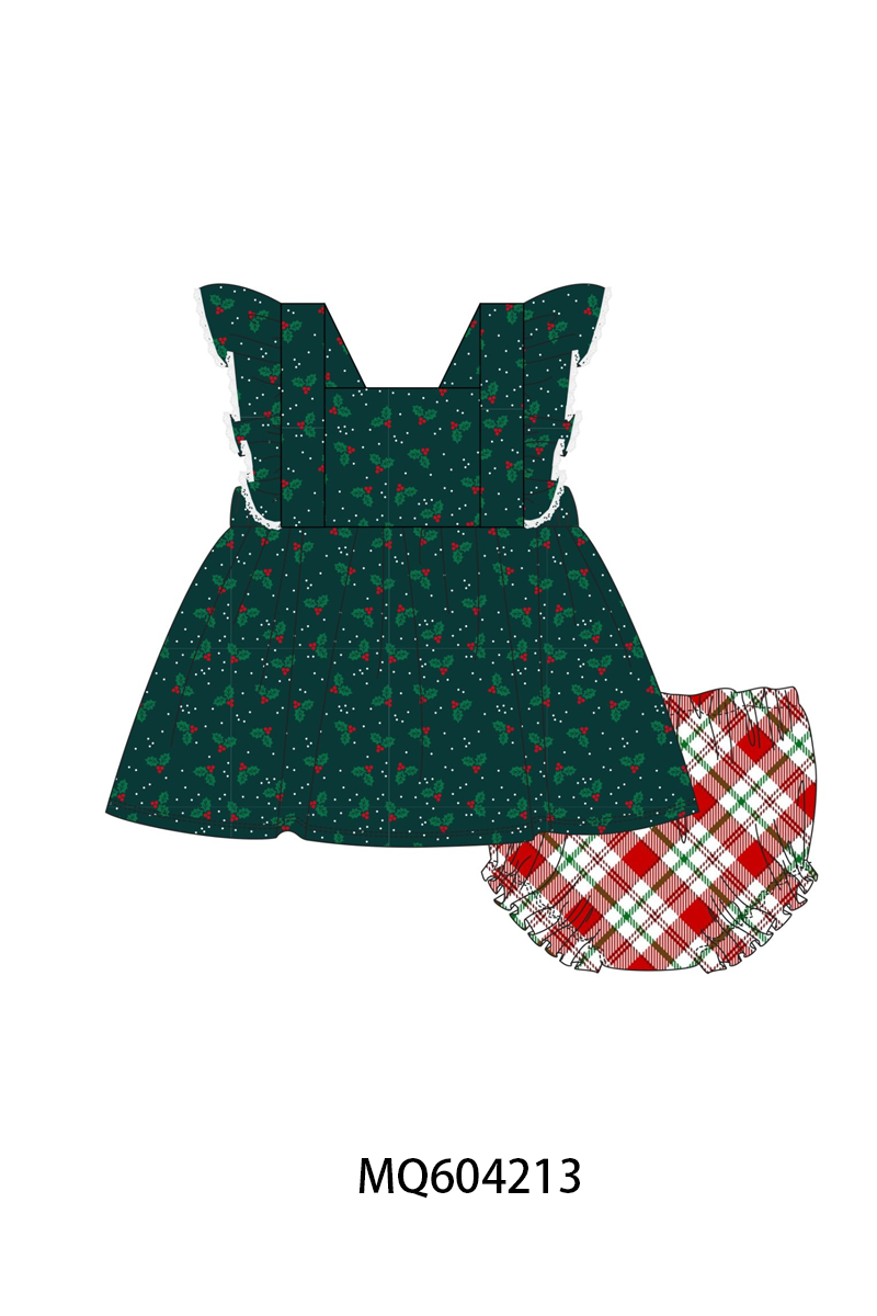 PO89 Forest christmas holly print plaid collection - closing 5/4 - ETA late october