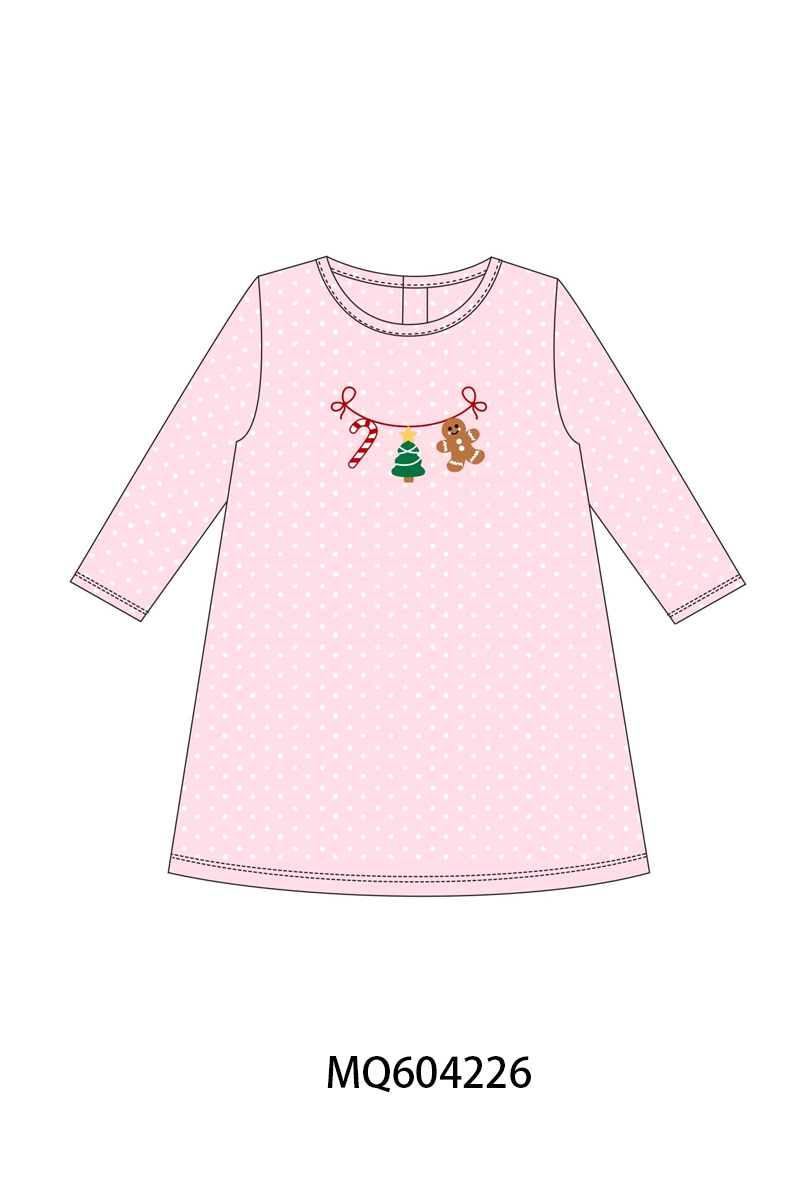 PO89 Pink&blue christmas tree gingerbread candy cane embroidery collection - closing 5/4 - ETA late october