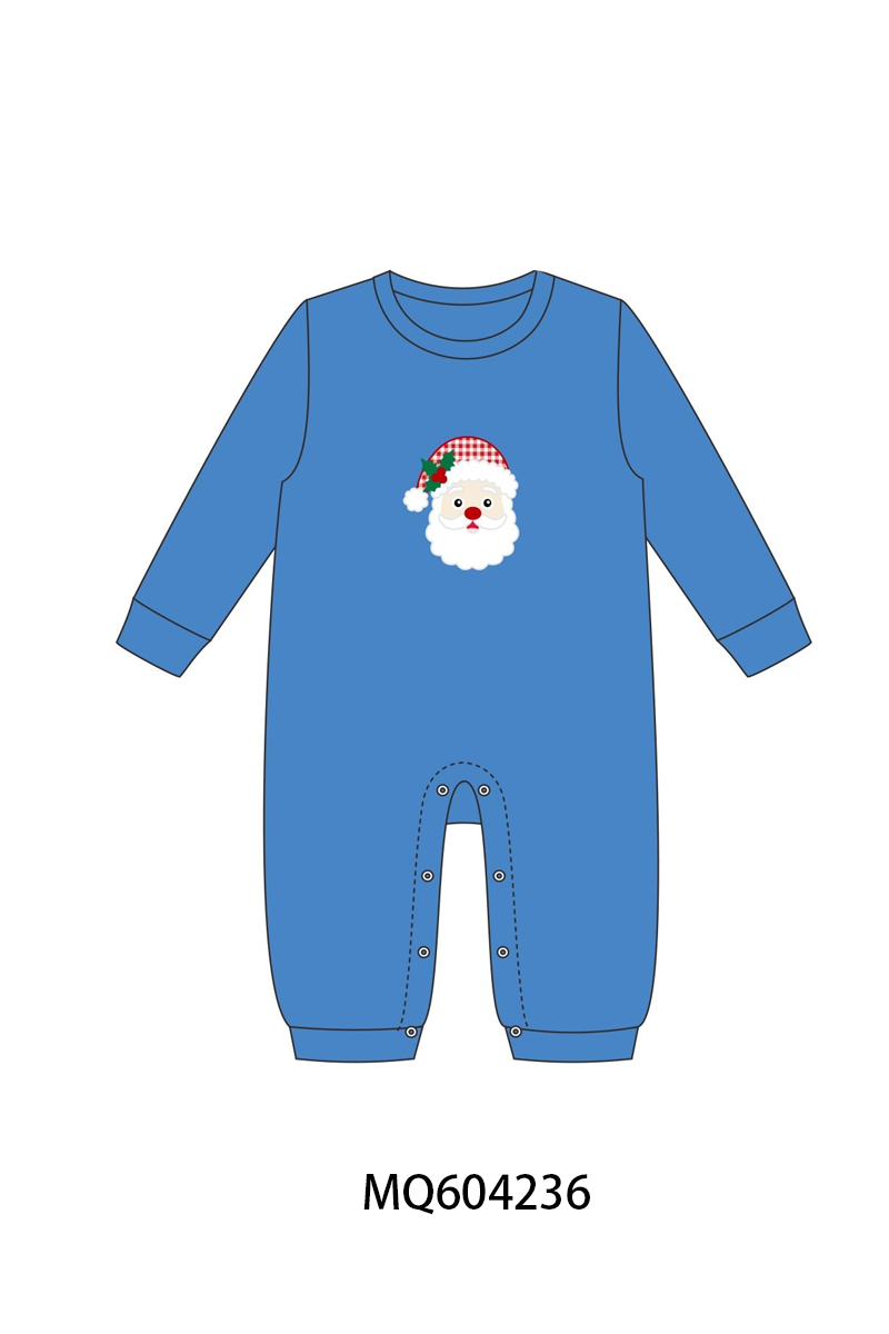 PO89 Pink&blue christmas santa claus applique collection - closing 5/4 - ETA late october