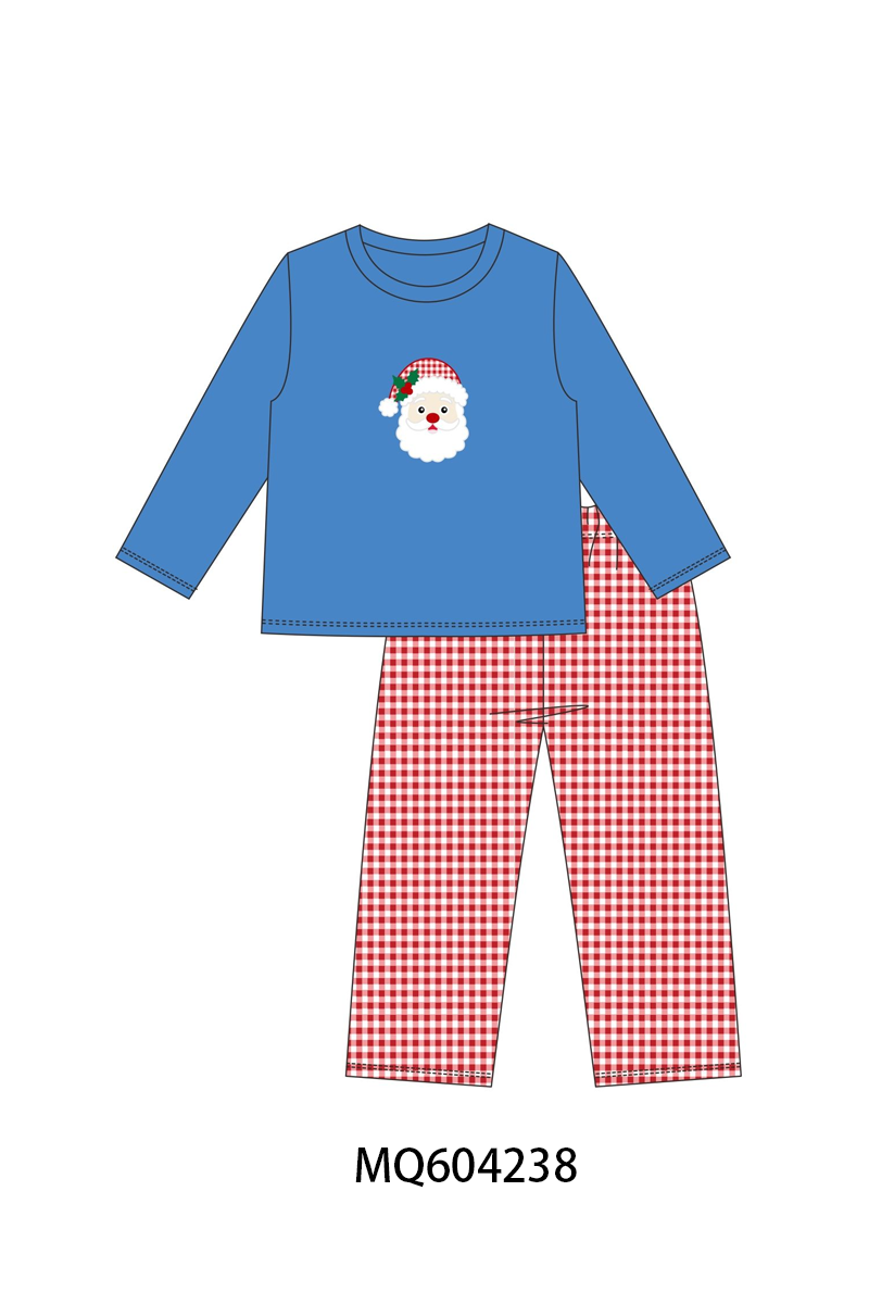 PO89 Pink&blue christmas santa claus applique collection - closing 5/4 - ETA late october