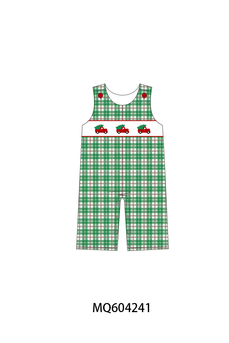 PO89 Red&green plaid christmas truck tree embroidery collection - closing 5/4 - ETA late october