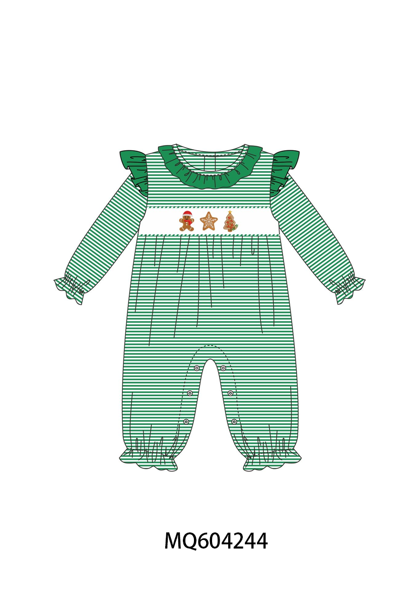 PO89 Green christmas gingerbread embroidery collection - closing 5/4 - ETA late october