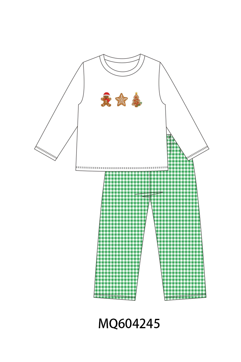 PO89 Green christmas gingerbread embroidery collection - closing 5/4 - ETA late october