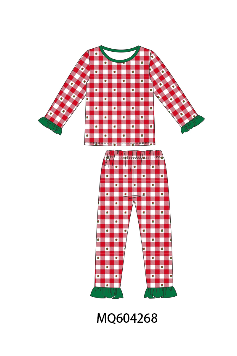 PO89 Red gingham christmas gift bamboo collection - closing 5/4 - ETA late october