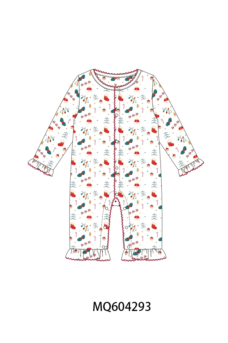 PO89 Red christmas holly print bamboo collection - closing 5/4 - ETA late october