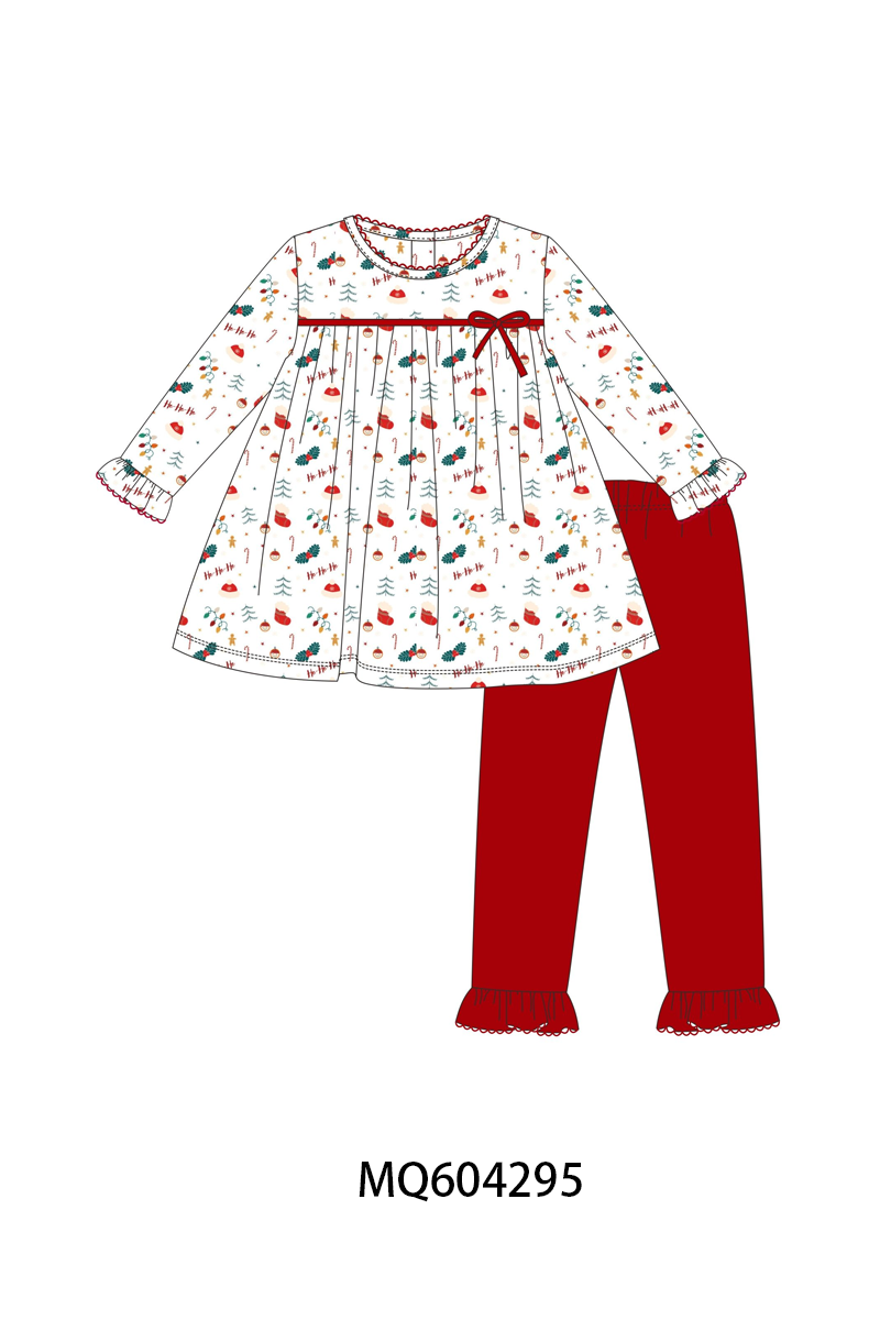 PO89 Red christmas holly print bamboo collection - closing 5/4 - ETA late october