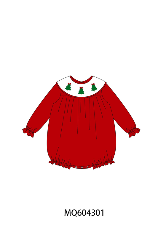 PO89 Red christmas tree embroidery corduroy collection - closing 5/4 - ETA late october