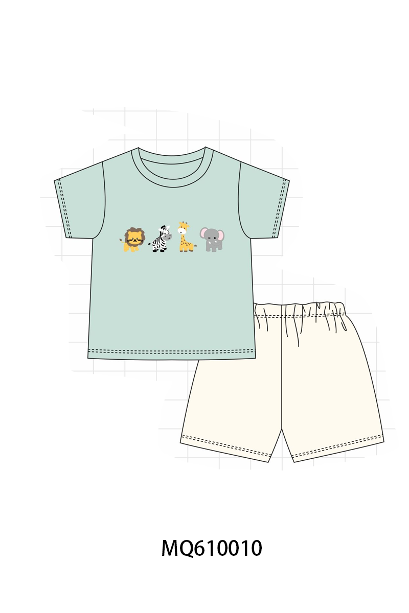 PO109 Sage zoo animal embroidery collection -closing 11/2- ETA May