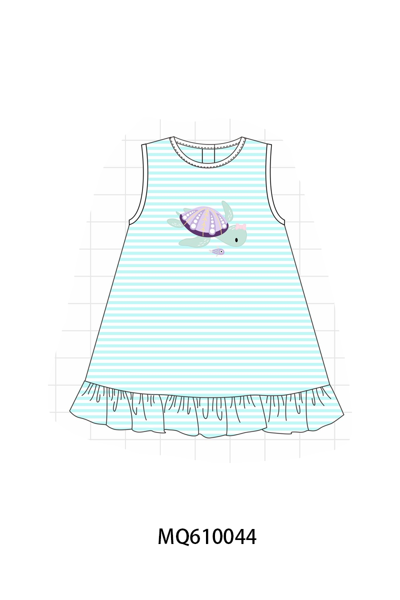 PO109 Blue stripe turtle appliuqe collection -closing 11/2- ETA May