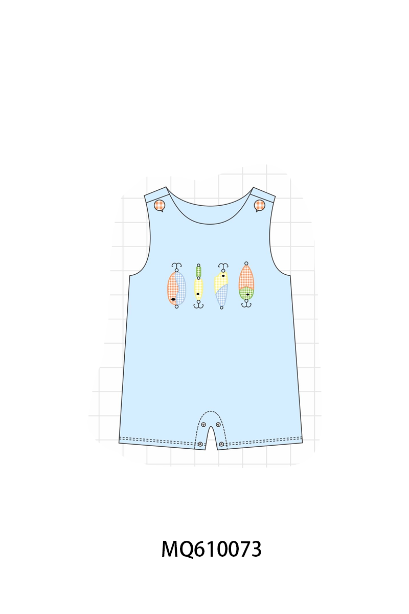 PO109 Blue&pink fishing applique collection -closing 11/2- ETA May