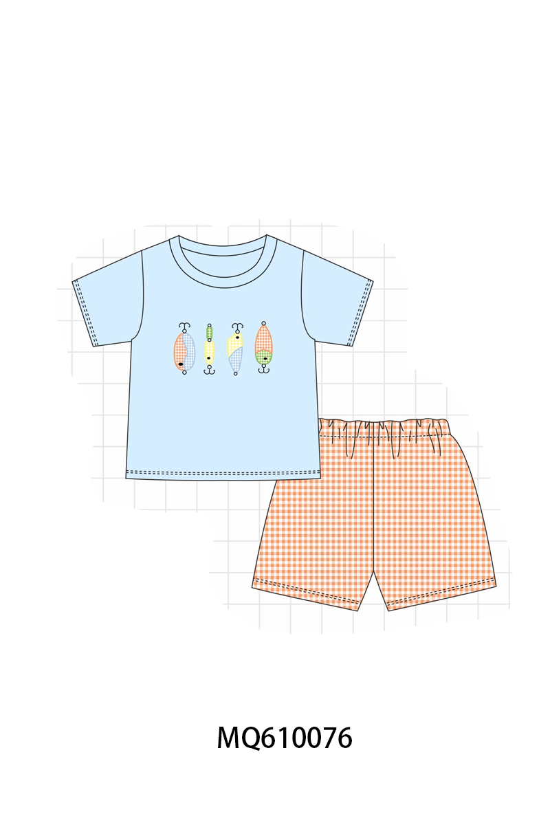 PO109 Blue&pink fishing applique collection -closing 11/2- ETA May