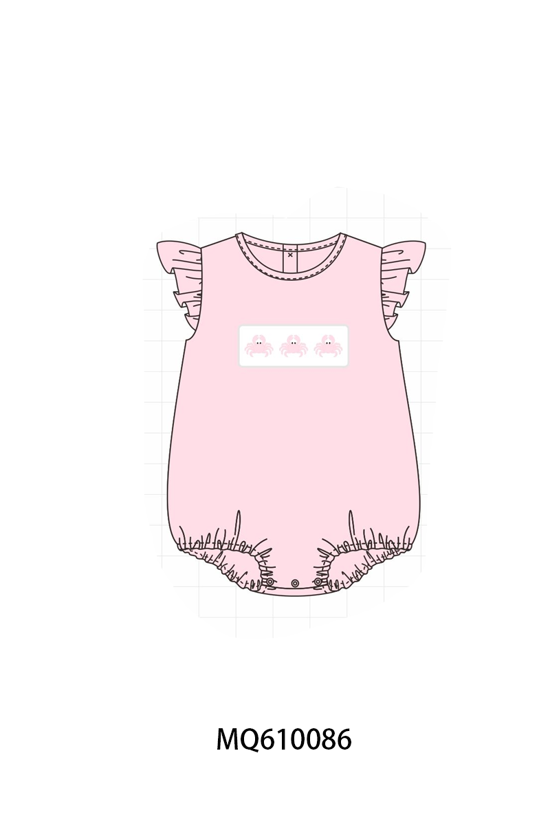PO109 Blue&pink crab embroidery stripe collection -closing 11/2- ETA May