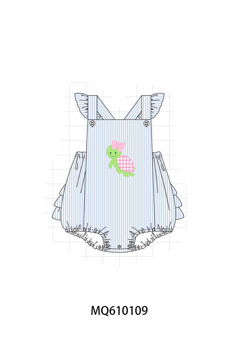 PO109 Blue stripe turtle applique collection -closing 11/2- ETA May