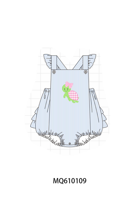 PO109 Blue stripe turtle applique collection -closing 11/2- ETA May