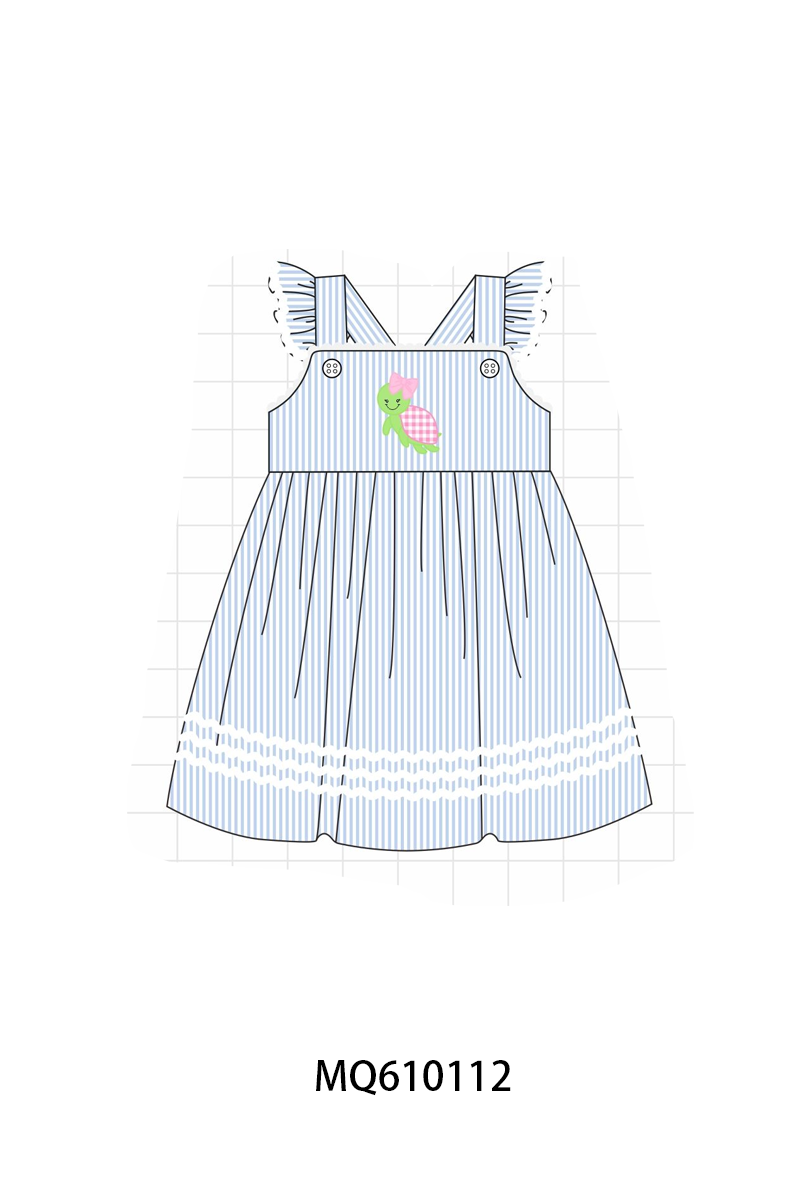 PO109 Blue stripe turtle applique collection -closing 11/2- ETA May